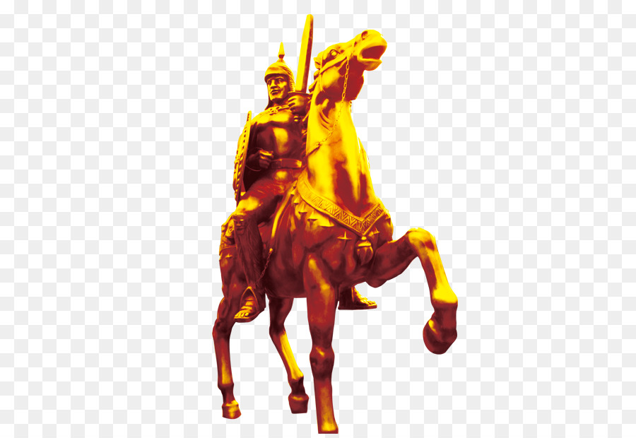 Statue Du Chevalier D'or，Guerrier PNG