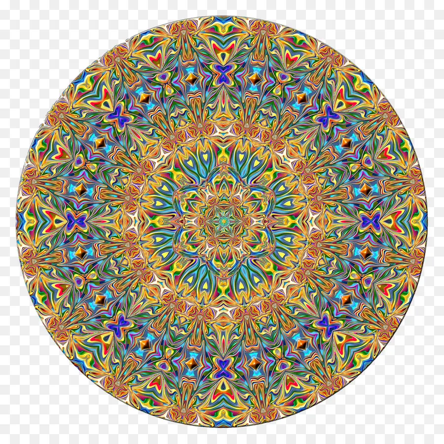 Motif Kaléidoscope，Coloré PNG