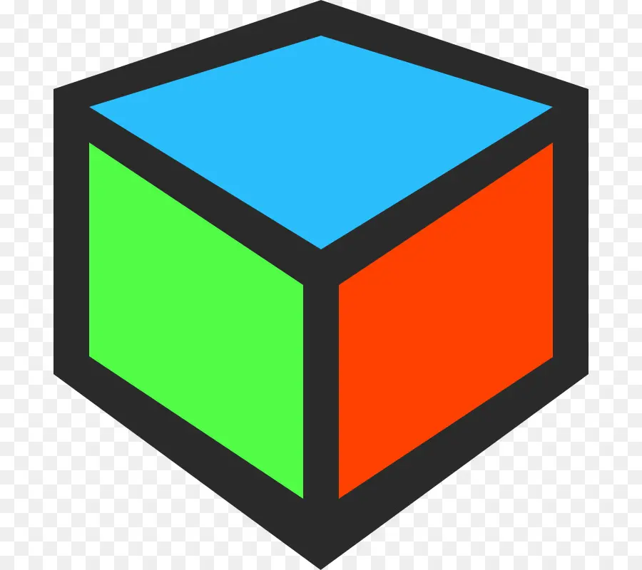 Cube Coloré，Cube PNG