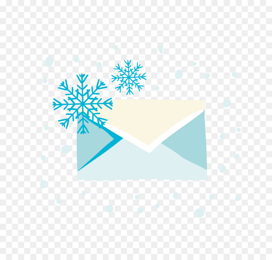 Enveloppe Avec Des Flocons De Neige，Hiver PNG