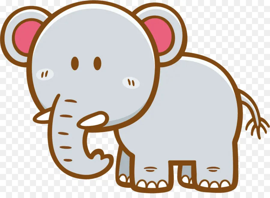 Éléphant De Dessin Animé，Animal PNG