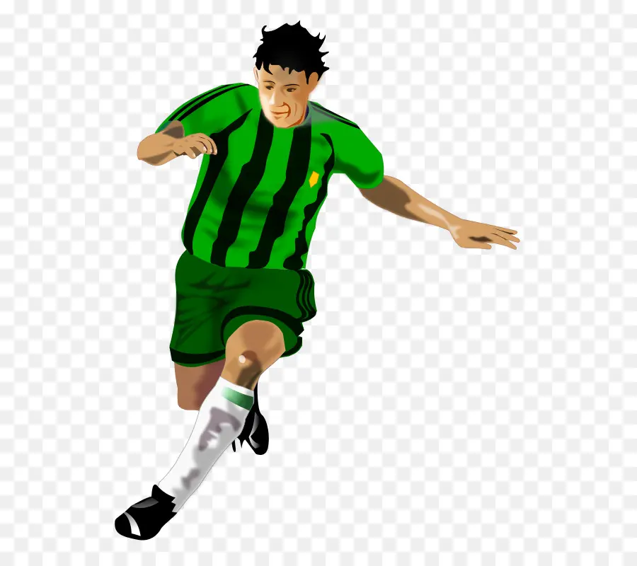 Footballeur，Maillot Vert PNG