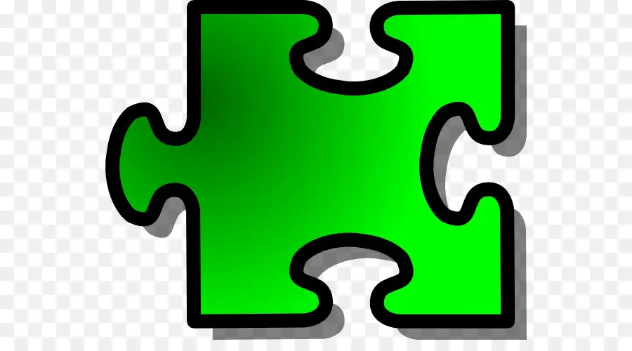 Pièce De Puzzle Verte，Morceau PNG