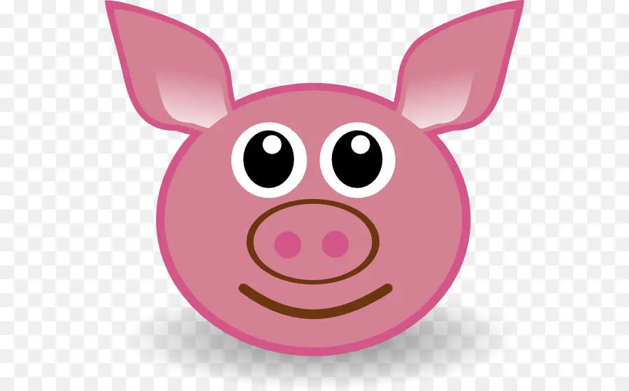 Visage De Cochon Rose，Mignon PNG