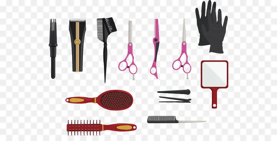 Outils De Coiffure，Ciseaux PNG