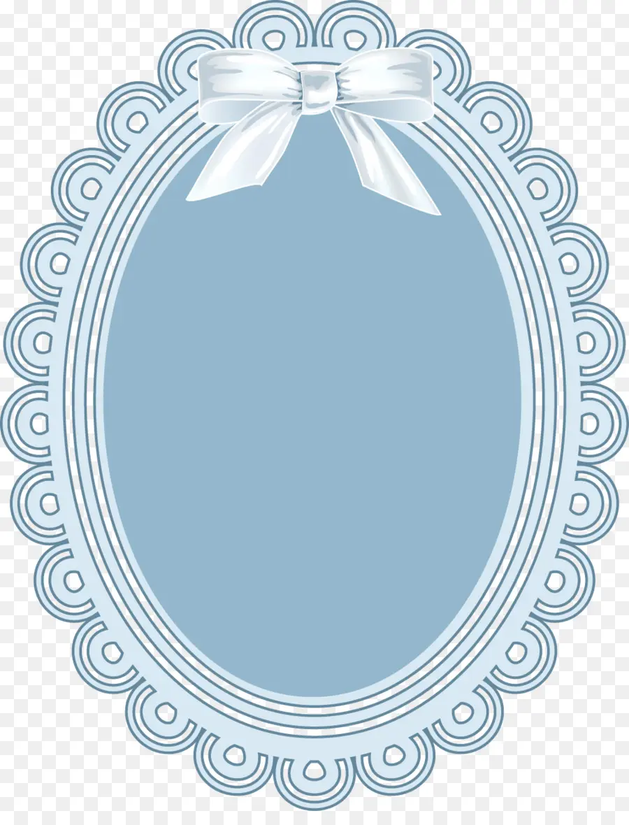 Cadre Ovale Bleu，Arc PNG