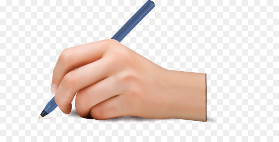 Main Avec Un Stylo，En écrivant PNG