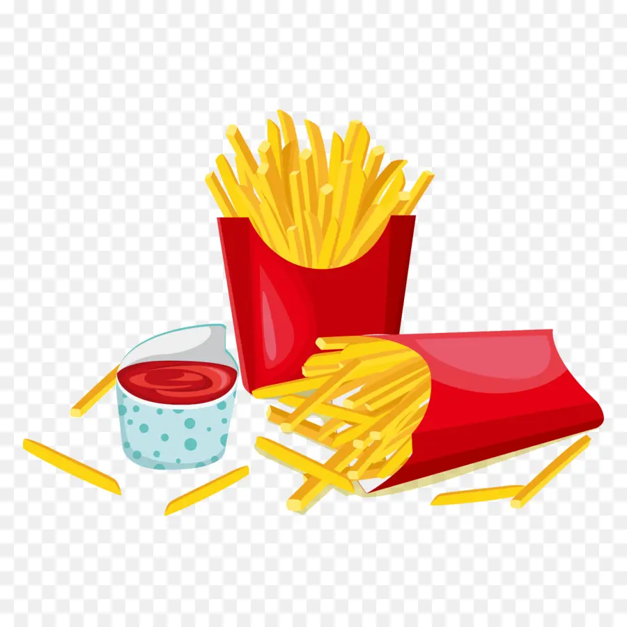 Frites，Ketchup PNG