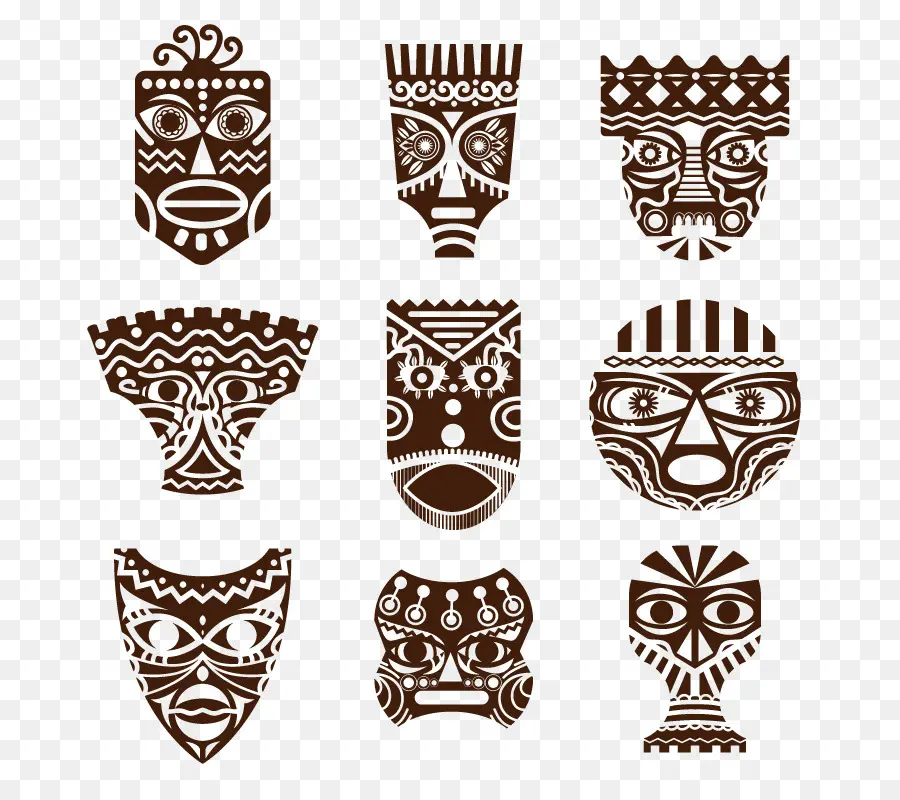 Masques Tribaux，Tribal PNG