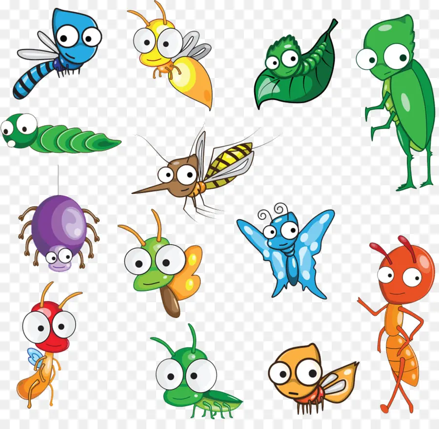 Insectes，Dessin Animé PNG