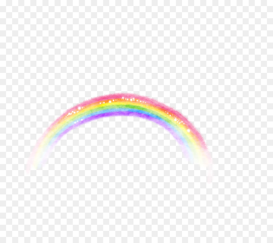 Arc En Ciel Coloré，Paillettes PNG