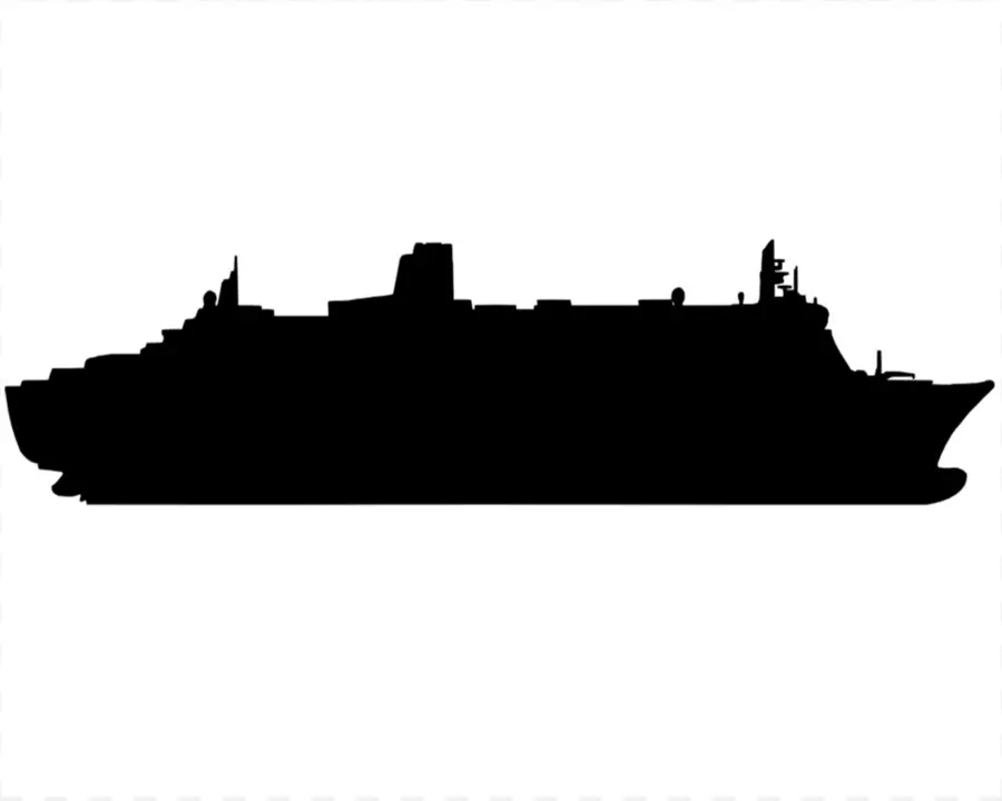 Silhouette De Navire，Contour PNG