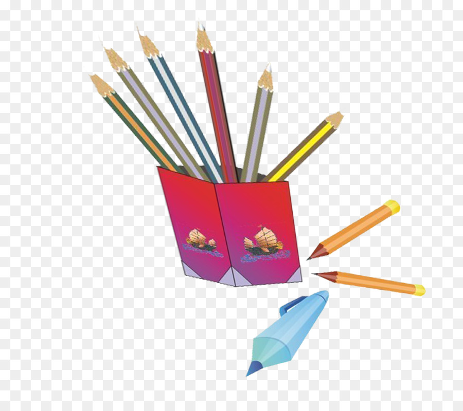 Crayons Dans Le Support，En écrivant PNG