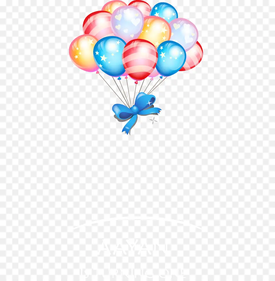 Ballons Colorés，Faire La Fête PNG