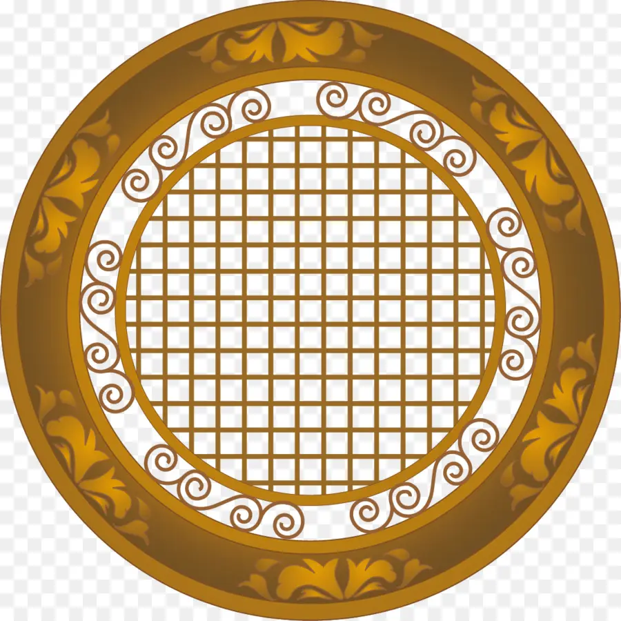 Assiette Décorative，Modèle PNG