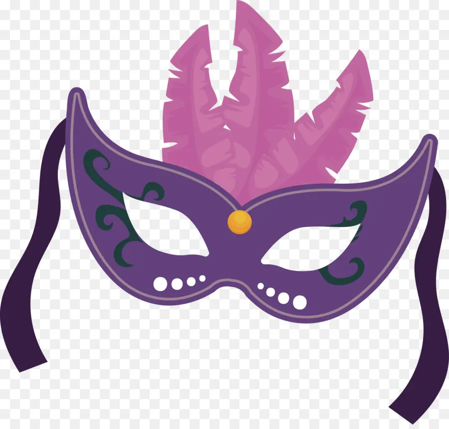 Masque De Mascarade，Violet PNG