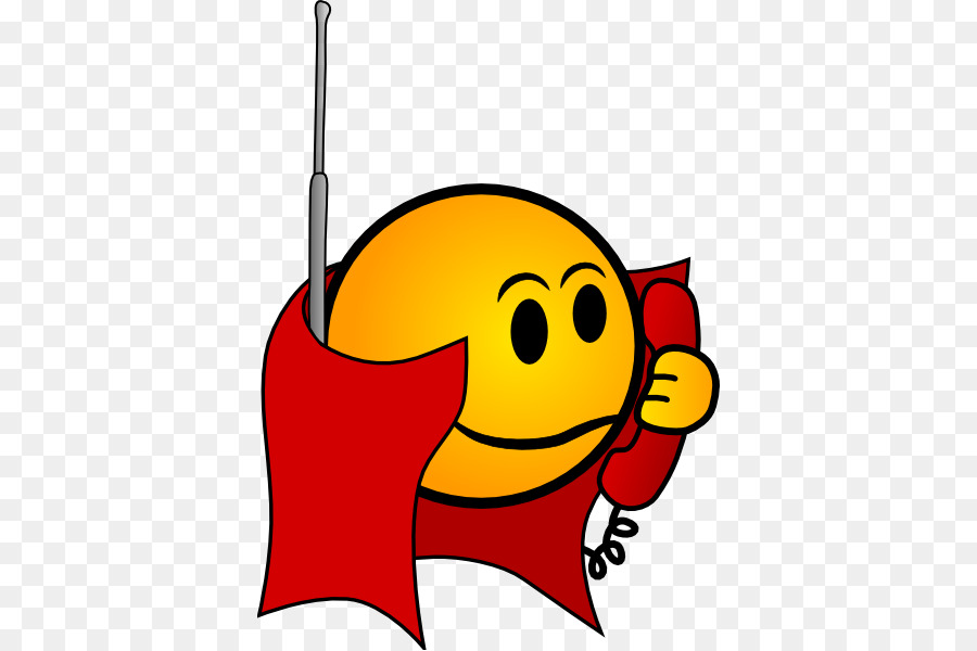 Smiley Avec Téléphone，Communication PNG