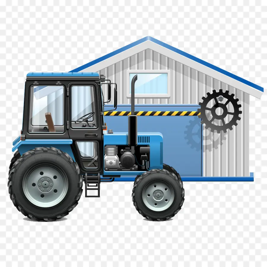 Tracteur Bleu，Ferme PNG