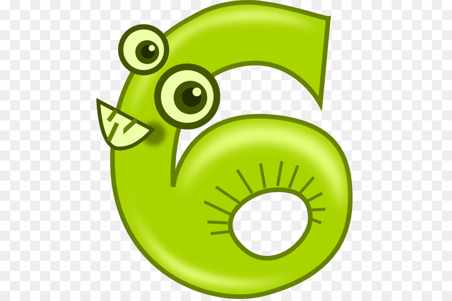 Numéro Six Vert，Dessin Animé PNG