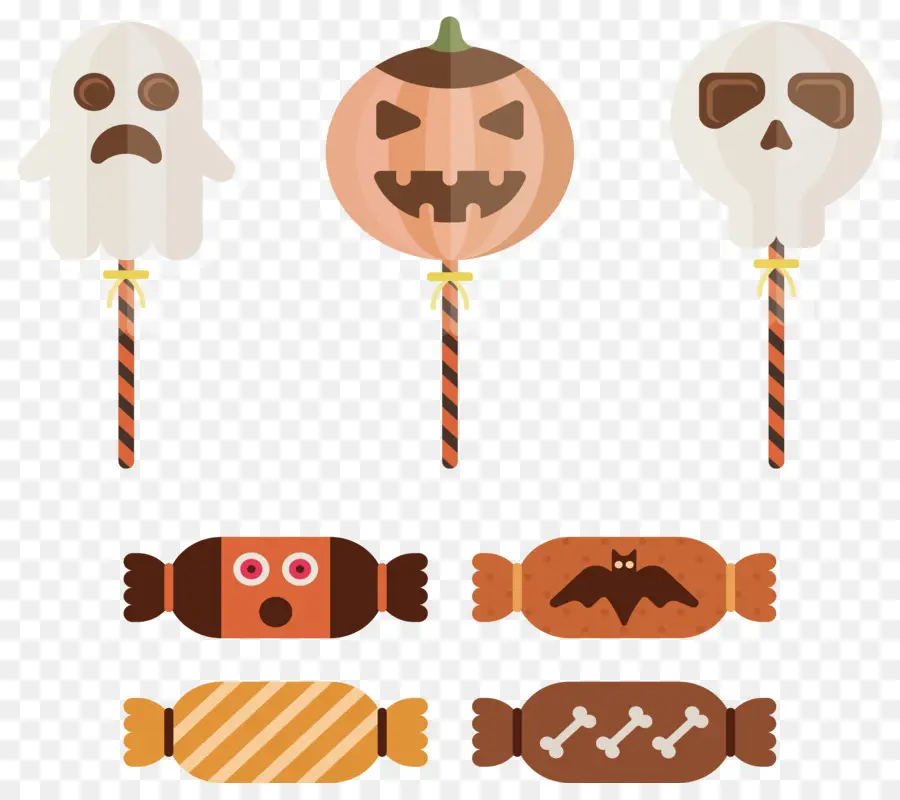 Bonbons D'halloween，Citrouille PNG