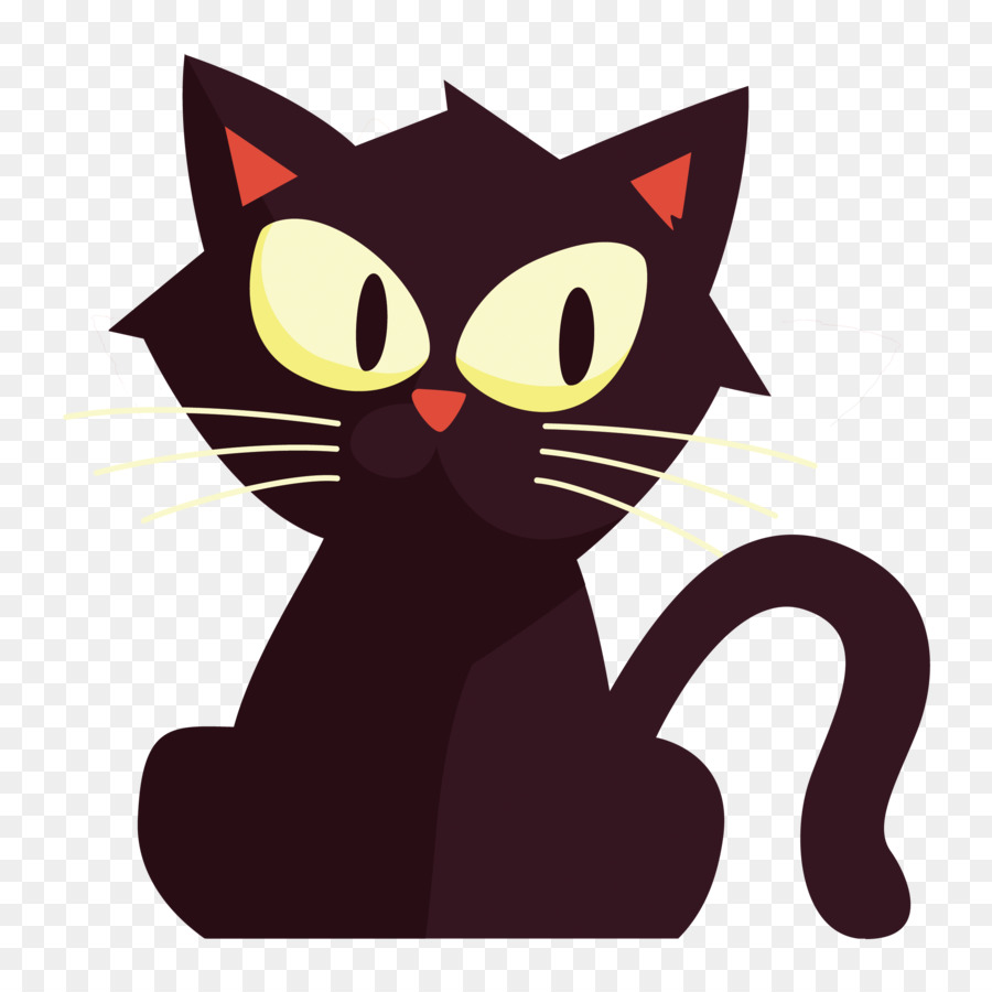 Chat Noir Avec Des Lunettes，Lunettes PNG