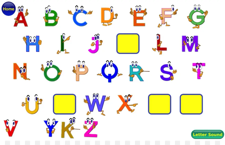 Lettres De L'alphabet，Dessin Animé PNG