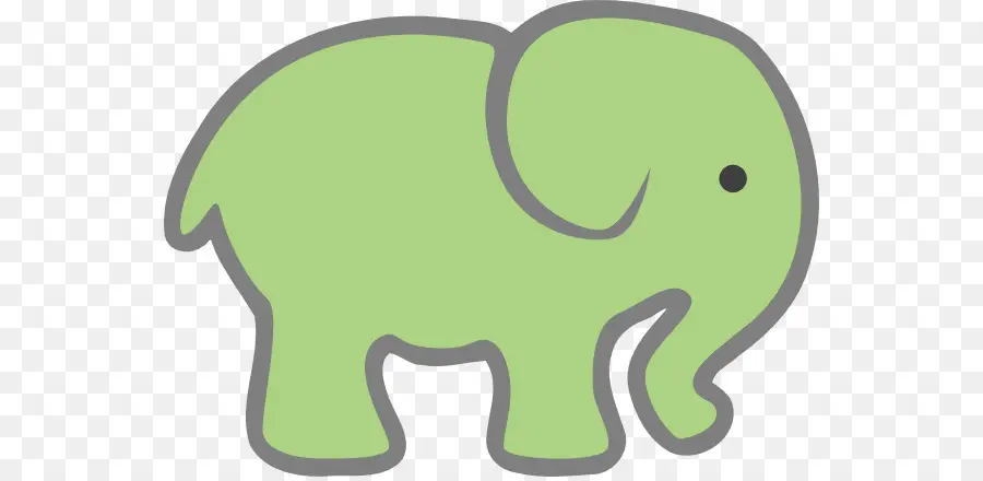 Éléphant Bleu，Dessin Animé PNG