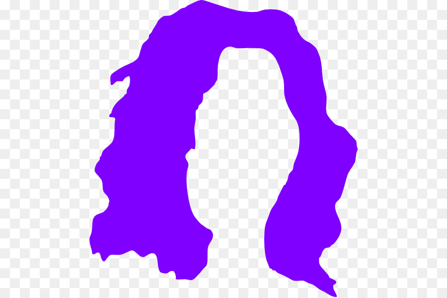 Silhouette De Cheveux Violets，Cheveux PNG