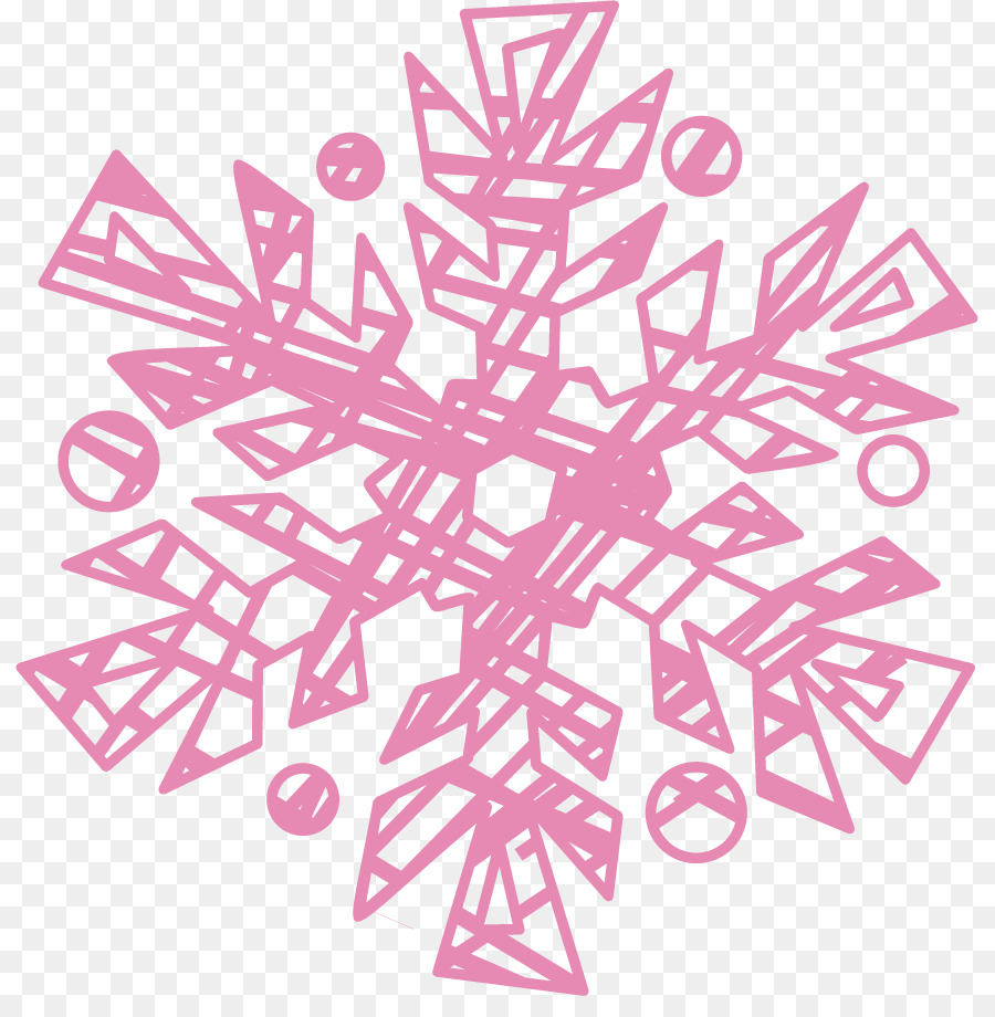 Flocon De Neige Rose，Hiver PNG