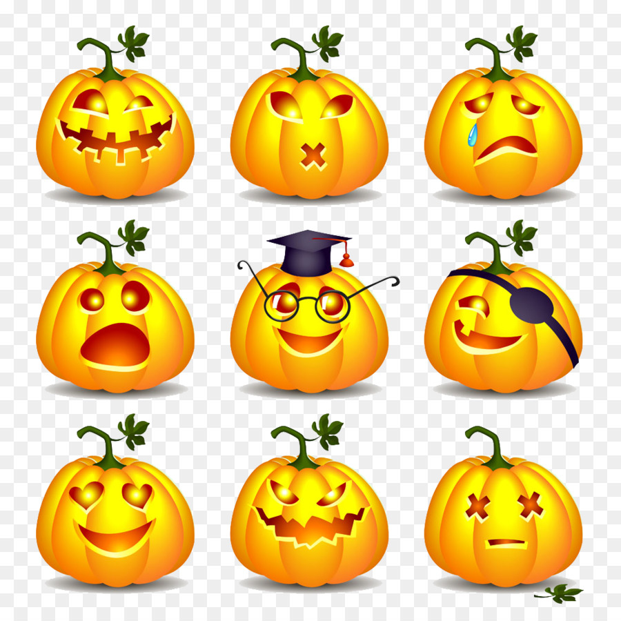 Visages De Citrouille，Citrouille PNG