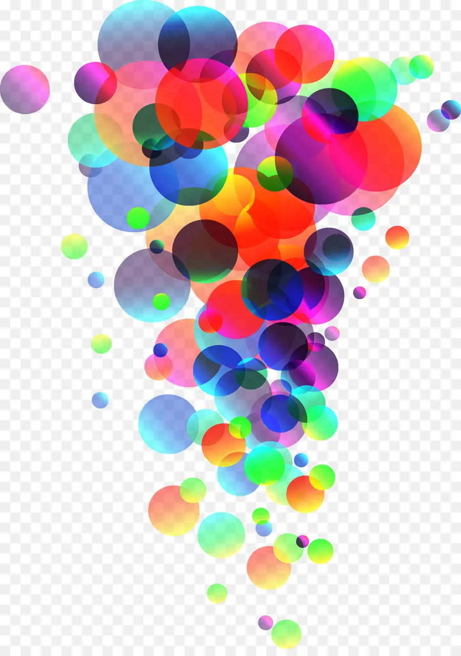 Bulles，Coloré PNG