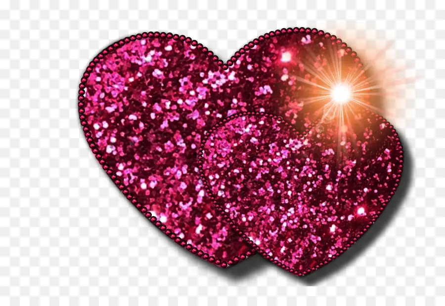 Coeur，Paillettes PNG