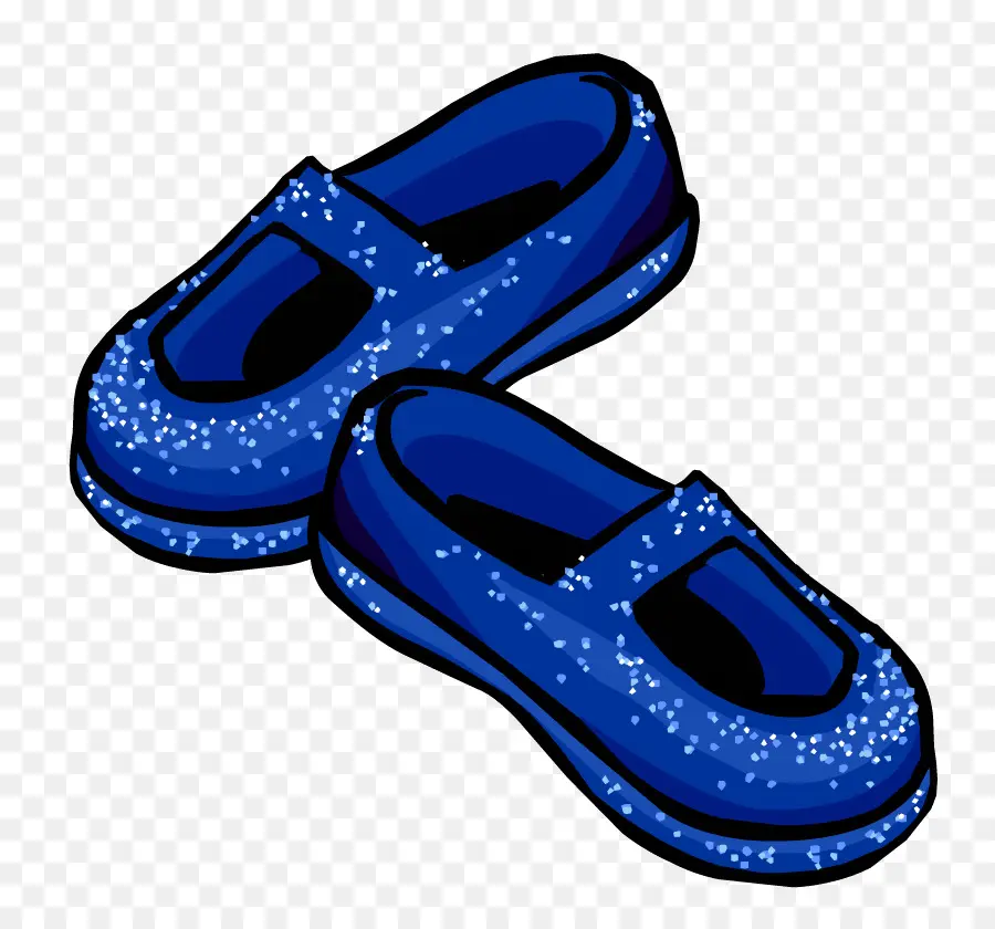 Chaussures Bleues，Paillettes PNG