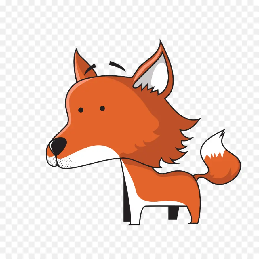 Renard De Dessin Animé，Orange PNG