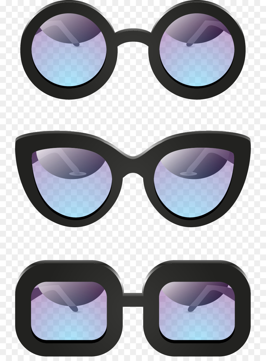 Lunettes De Soleil，Rond PNG