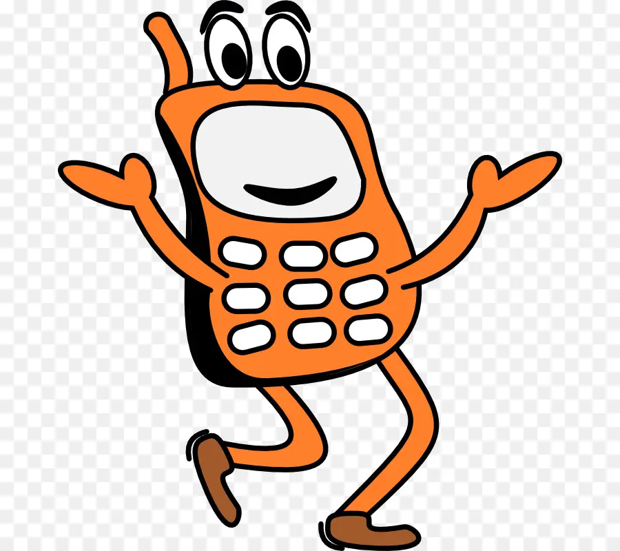 Téléphone Mobile，Dessin Animé PNG