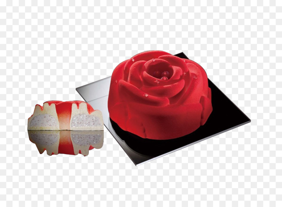 Gâteau à La Rose Rouge，Dessert PNG