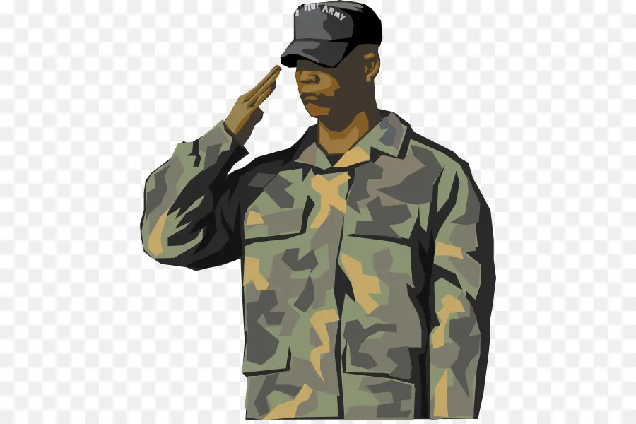 Soldat，Saluer PNG