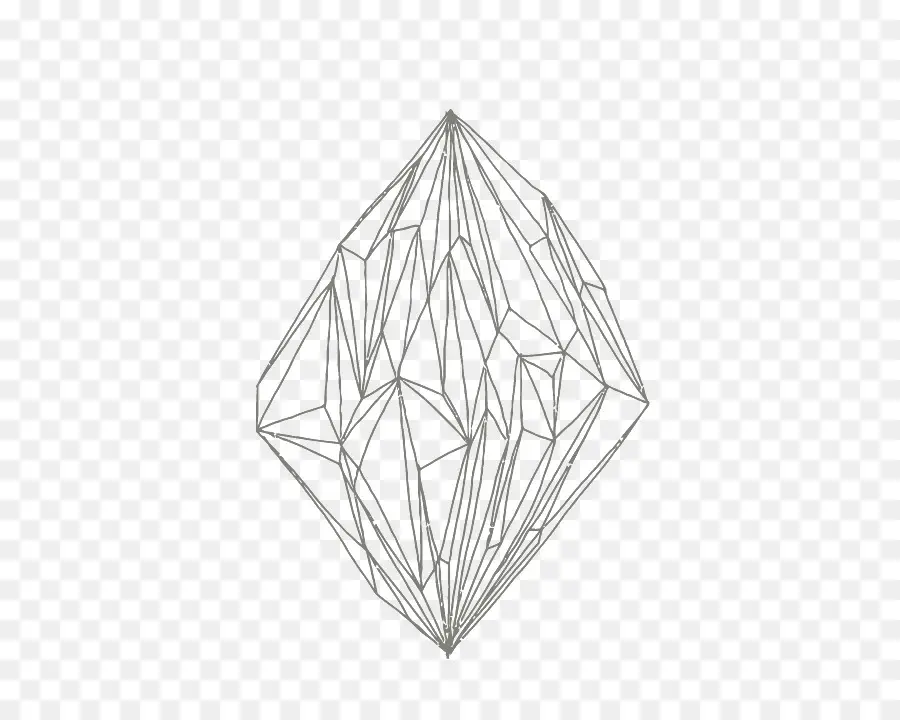 Diamant Géométrique，Contour PNG