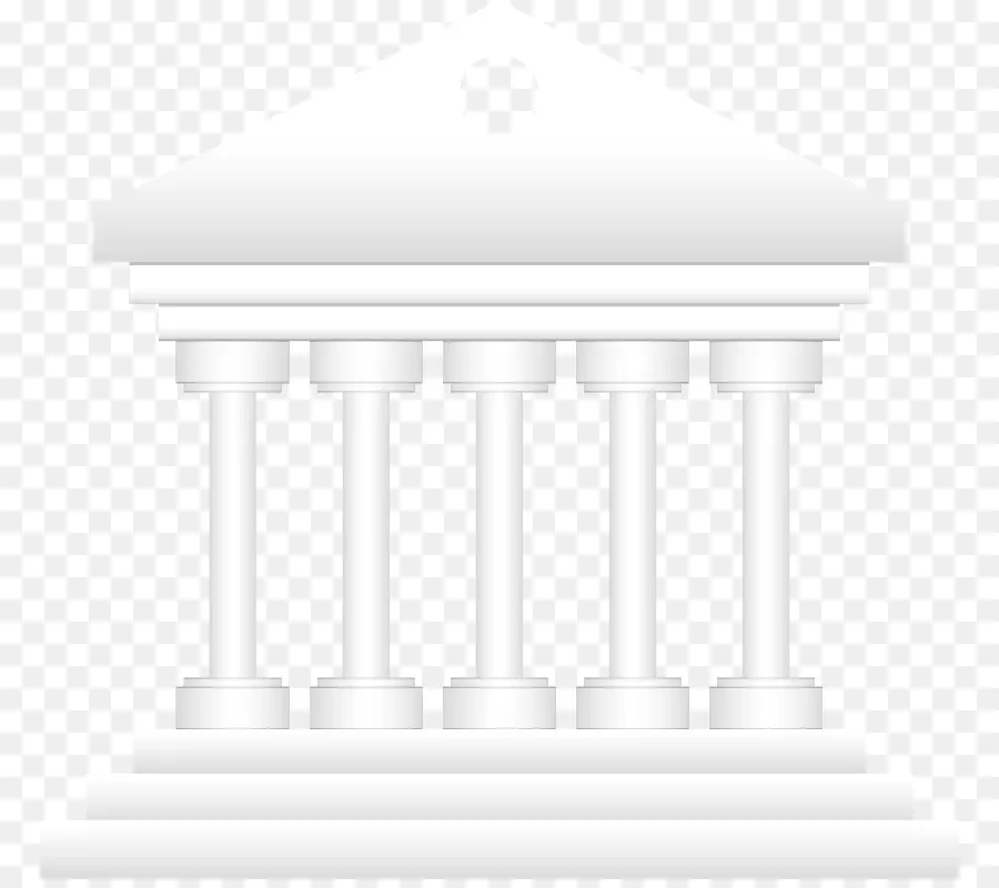 Bâtiment Classique Blanc，Colonnes PNG