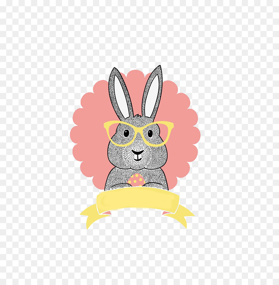 Lapin à Lunettes，Mignon PNG