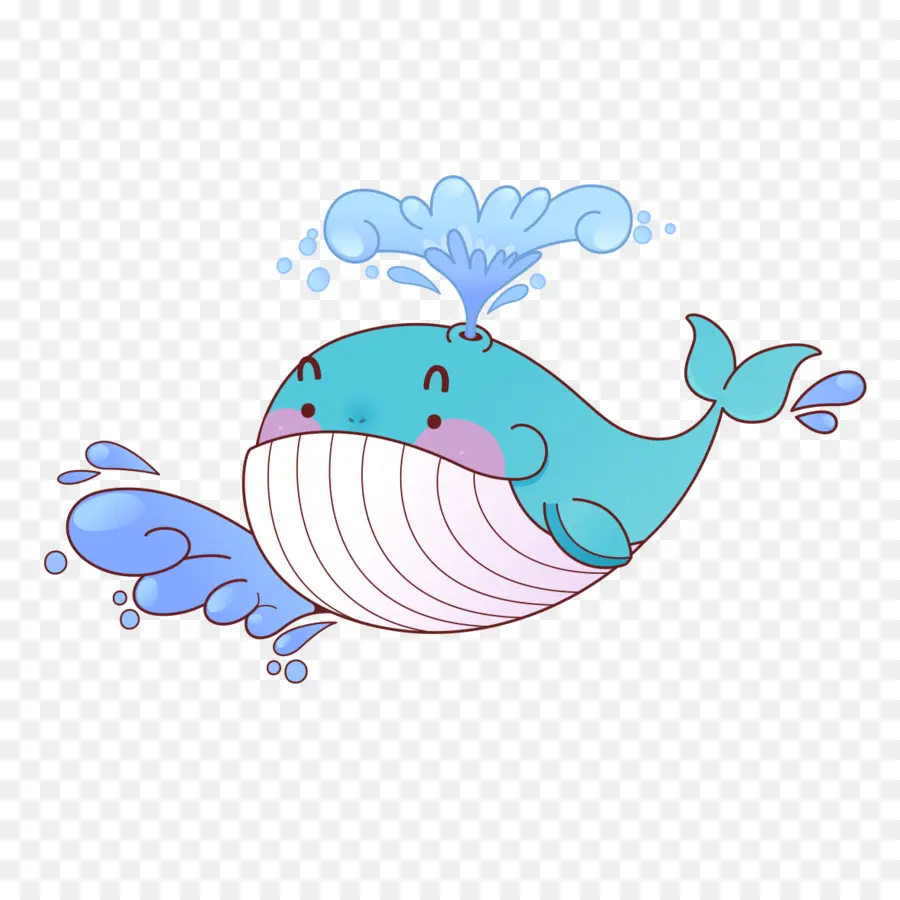 Baleine，Bleu PNG