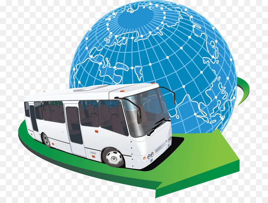 Autobus Et Globe，Voyage PNG