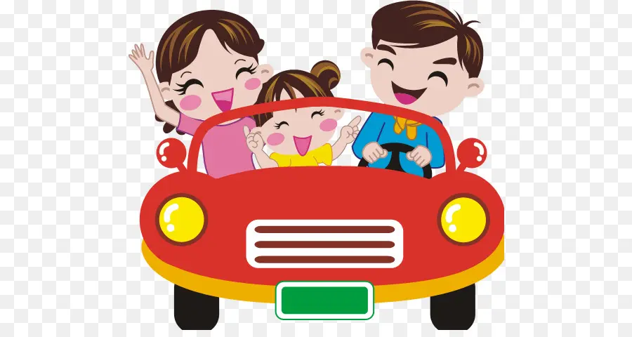 Famille En Voiture，Voiture PNG