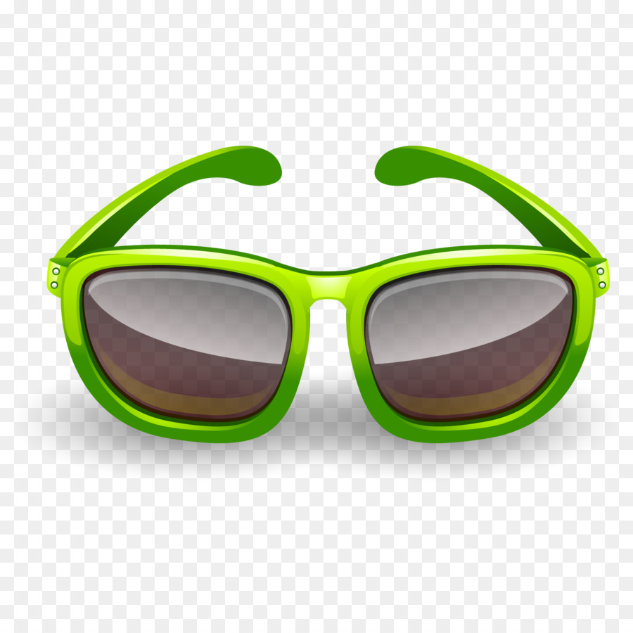 Lunettes De Soleil Vertes，Lunettes PNG