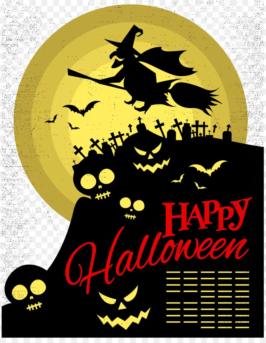 Affiche，Halloween PNG