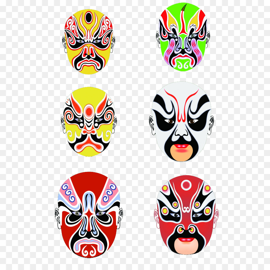 Masques Colorés，Affronter PNG