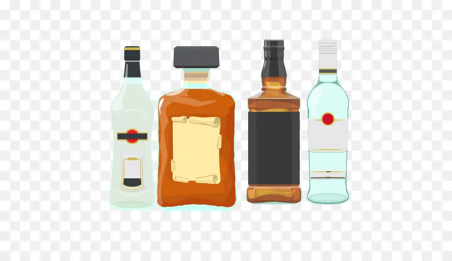 Bouteilles D'alcool，Alcool PNG