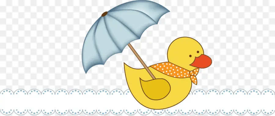 Canard Avec Parapluie，Canard Jaune PNG