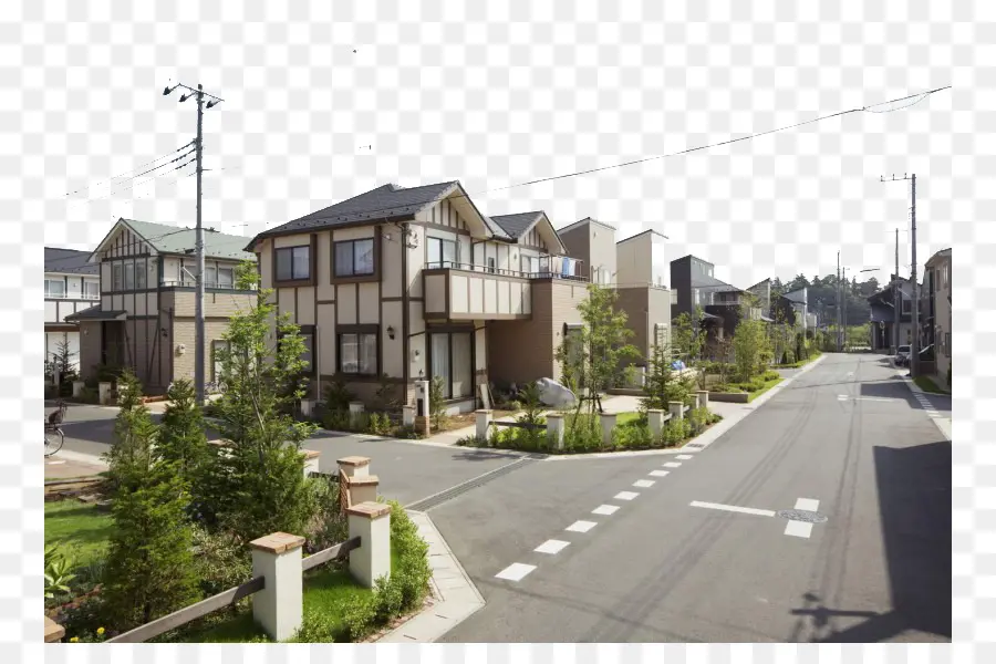 Rue Résidentielle，Maisons PNG